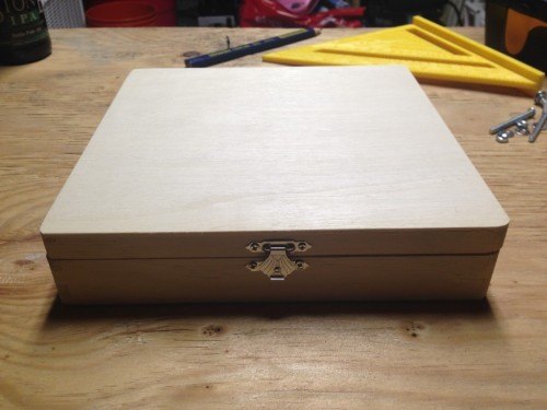 Simple wooden box from Michael's Crafts